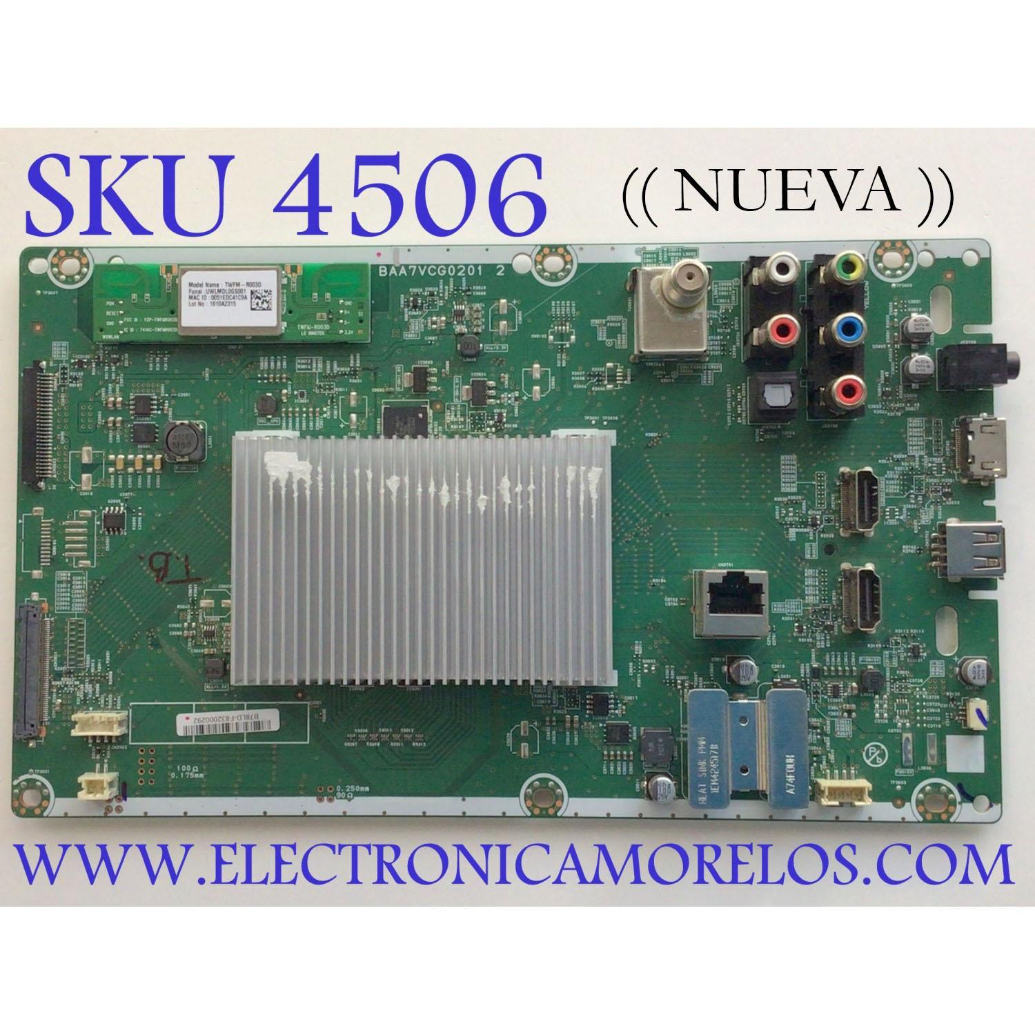 MAIN PARA TV PHILIPS (( NUEVA )) / NUMERO DE PARTE B78LD / BAA7VCG0201 2 / MODELO 65PFL5603 